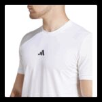 ⁦adidas Men's Designed for Training Workout Tee-White⁩ - الصورة ⁦6⁩