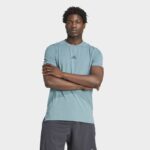 ⁦adidas Men's Designed for Training Workout Tee - Green⁩ - الصورة ⁦2⁩