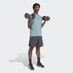 ⁦adidas Men's Designed for Training Workout Tee - Green⁩ - الصورة ⁦4⁩