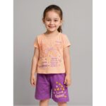 طقم أطفال قطعتين شورت + تيشيريت