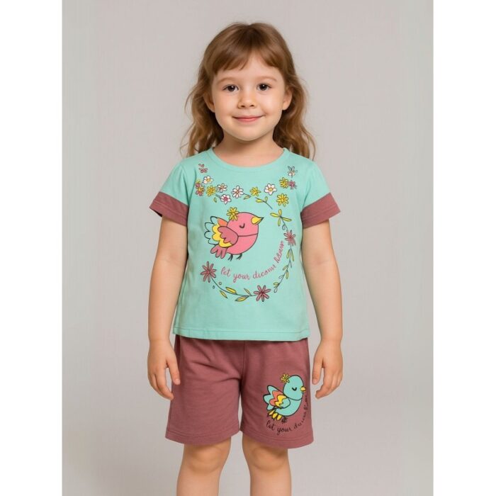 103390228_68cb2005af6ec طقم أطفال قطعتين شورت + تيشيريت - الصورة 1