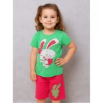 طقم أطفال قطعتين شورت + تيشيريت