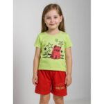 طقم أطفال قطعتين شورت + تيشيريت