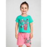 طقم أطفال قطعتين شورت + تيشيريت