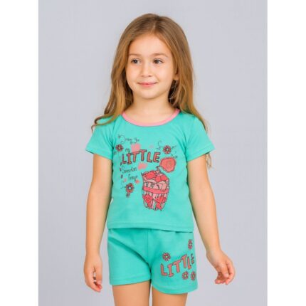 طقم أطفال قطعتين شورت + تيشيريت