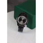 ساعه يد رجاليه دائري ستانلس ستيل لون اسود