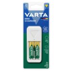 شاحن بطارية صغير مع AA2 2100 mAh - فارتا