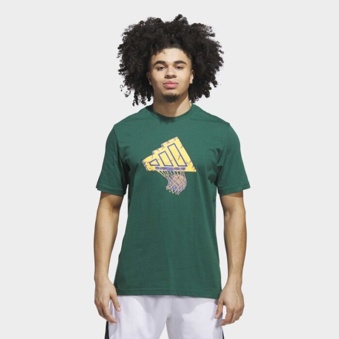 ⁦adidas Mens' Got Your Back Graphic Tee - Green⁩ - الصورة ⁦2⁩