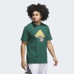 ⁦adidas Mens' Got Your Back Graphic Tee - Green⁩ - الصورة ⁦4⁩