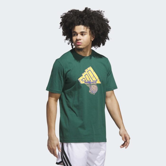 ⁦adidas Mens' Got Your Back Graphic Tee - Green⁩ - الصورة ⁦4⁩