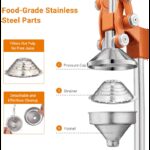 ⁦عصارة يدوية ستانلس من يونيفيرسال لون برتقالي⁩ - الصورة ⁦3⁩