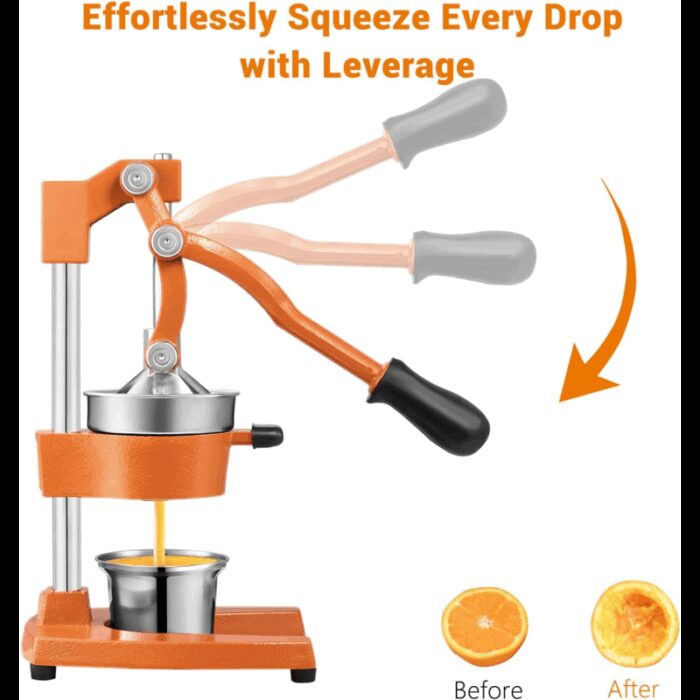 ⁦عصارة يدوية ستانلس من يونيفيرسال لون برتقالي⁩ - الصورة ⁦5⁩