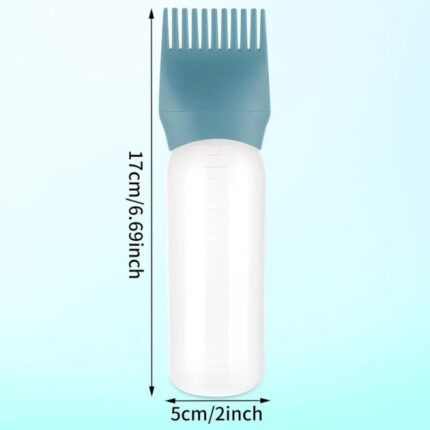 علبة لزيت فروة الرأس (فارغة) لون أبيض