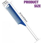 ⁦مشط شعر رفيع لون ازرق⁩ - الصورة ⁦4⁩