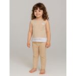 طقم بناتي قطعتين لون بيج