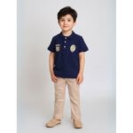 طقم ولادي كحلي وبيج