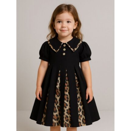 فستان بناتي لون أسود