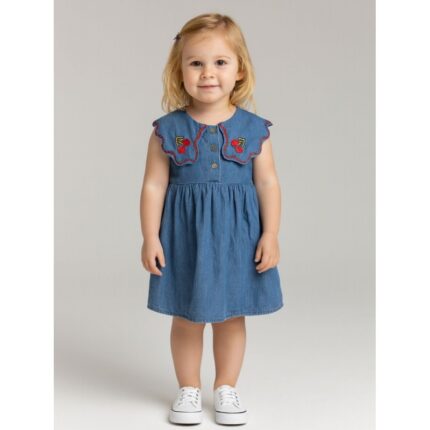 فستان بناتي لون كحلي