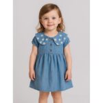 فستان بناتي لون كحلي