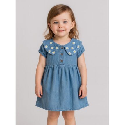 فستان بناتي لون كحلي