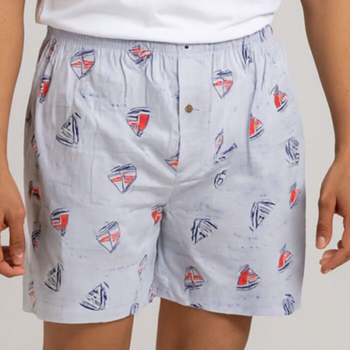 103390717_68d5299742227 بوكسر رجال قطني لون رمادي بأشكال - الصورة 1