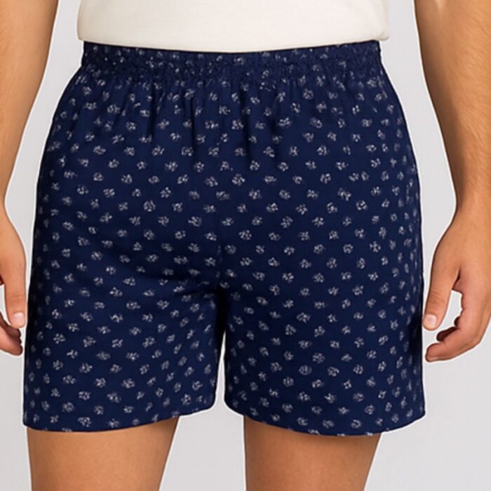 103390721_68d5299c374a1 بوكسر رجال قطني لون كحلي بأشكال مرساة سفينة - الصورة 1