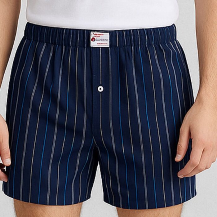 ⁦بوكسر رجال قطني لون كحلي⁩ - الصورة ⁦2⁩