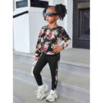 طقم بناتي لون اسود