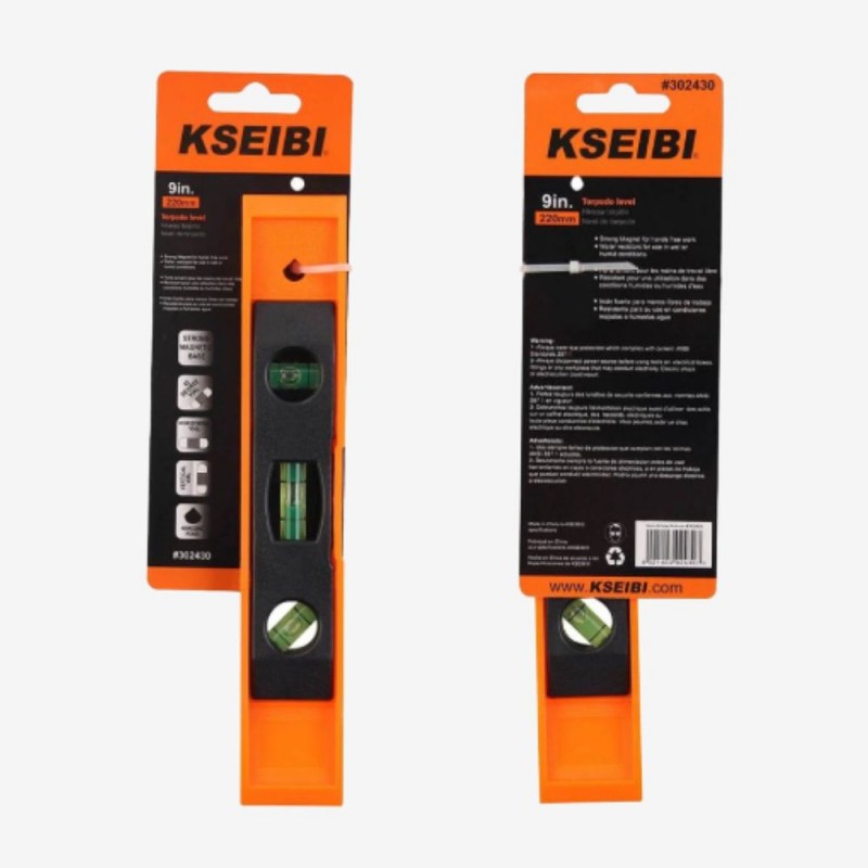 ⁦KSEIBI 9in Tarpedo Level ميزان⁩ - الصورة ⁦1⁩