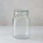 مرتبان زجاج غطاء كبس 2 لتر