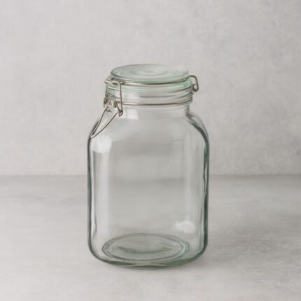 مرتبان زجاج غطاء كبس 5 لتر