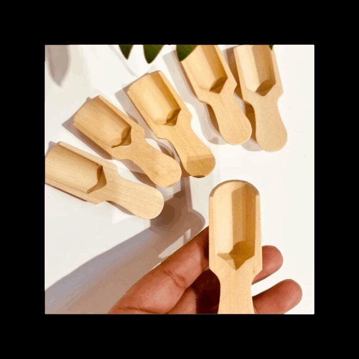 ⁦طقم معالق خشب للبهارات⁩ - الصورة ⁦2⁩