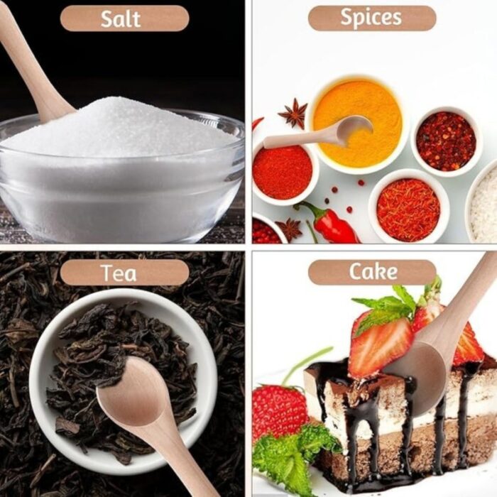 ⁦طقم معالق خشب للبهارات⁩ - الصورة ⁦4⁩