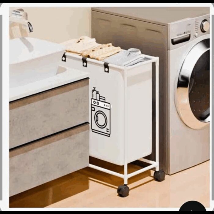 ⁦سلة غسيل متنقلة متعددة الاستعمالات (57×55×25 سم)⁩ - الصورة ⁦2⁩