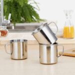 طقم كاسات ستيل عدد 6 كاسات