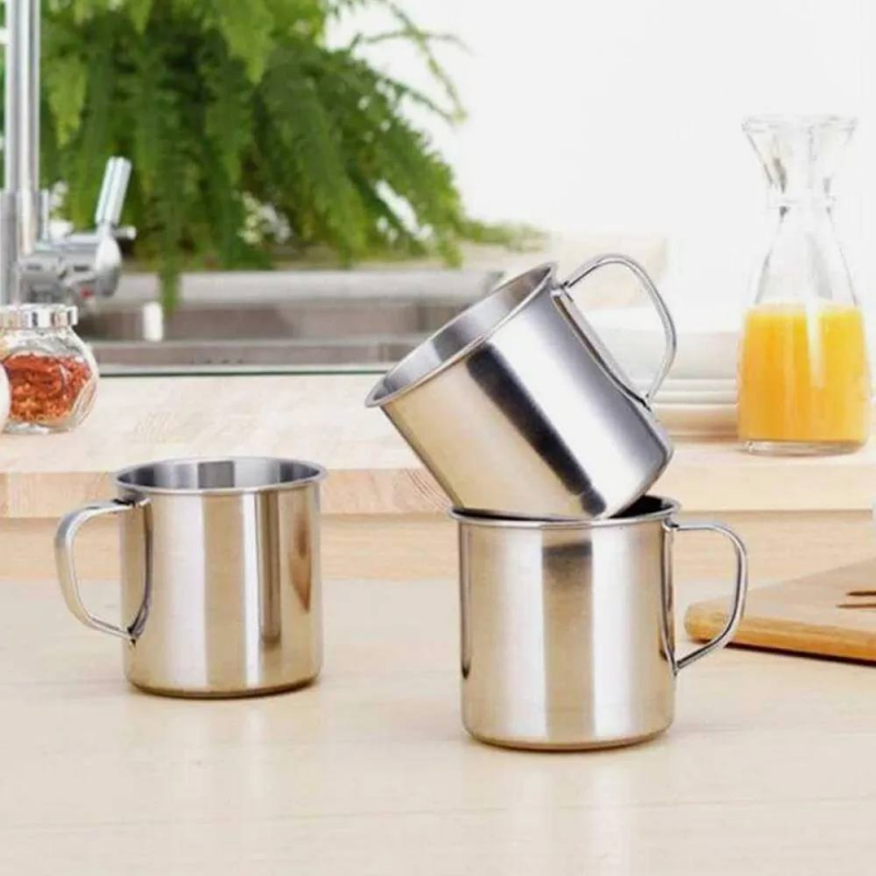 ⁦طقم كاسات ستيل عدد 6 كاسات⁩ - الصورة ⁦1⁩