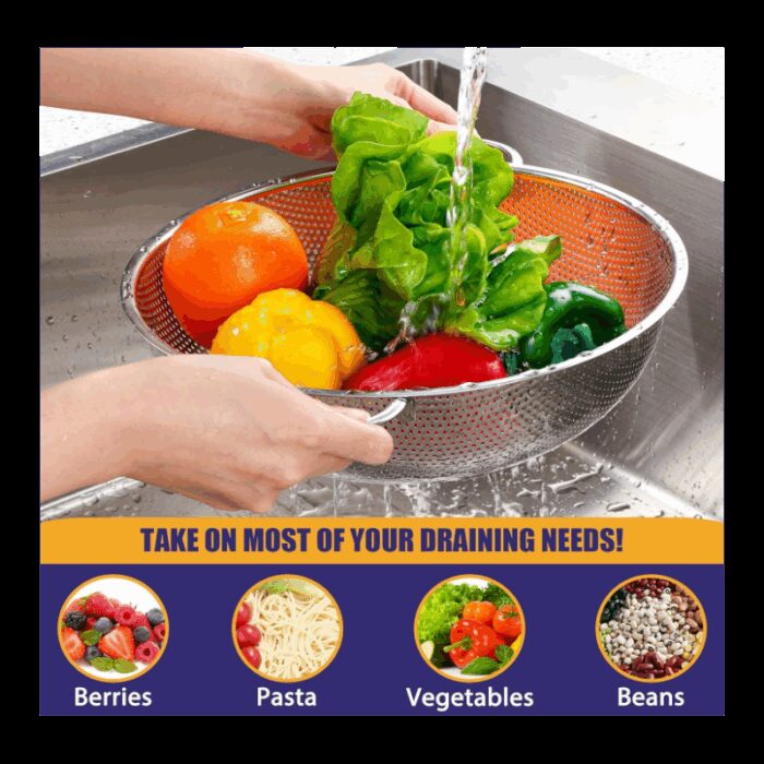 ⁦مصفاة ستانلس قطر 25 سم⁩ - الصورة ⁦3⁩