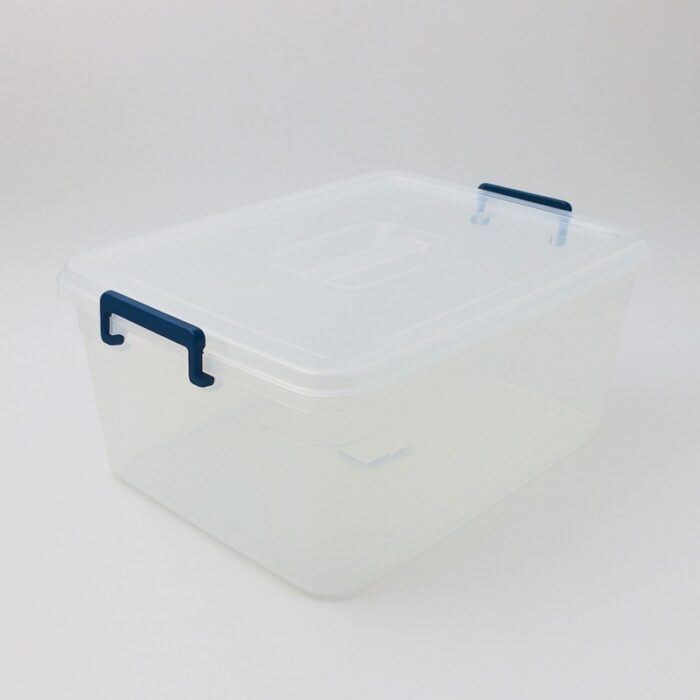 ⁦تبروير كبس بلاستيك شفاف حجم 19 لتر⁩ - الصورة ⁦2⁩