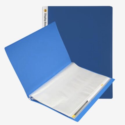 ملف بلاستيك 30 ورقة لون أزرق