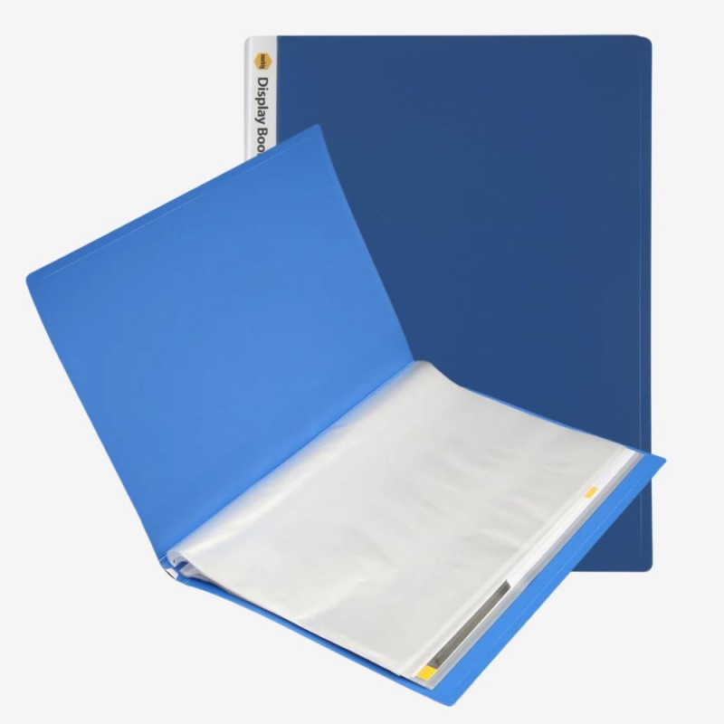 ⁦ملف بلاستيك 30 ورقة لون أزرق⁩ - الصورة ⁦1⁩
