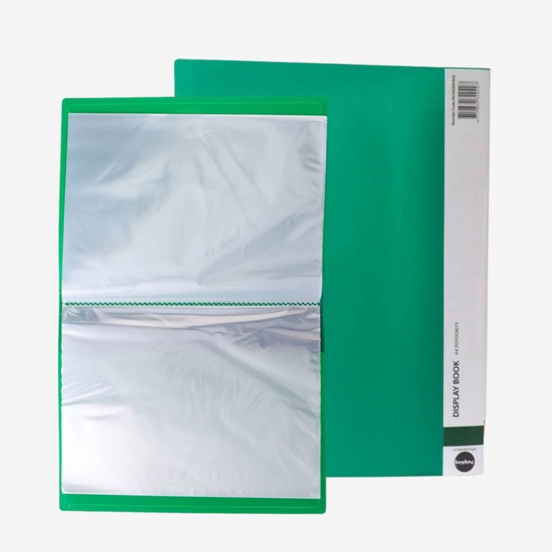 ⁦ملف بلاستيك 30 ورقة لون أخضر⁩ - الصورة ⁦1⁩