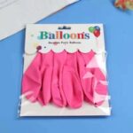 بلالين الحفلات واعياد الميلاد جودة ممتازة ( 10 بلالين ) لون زهري غامق