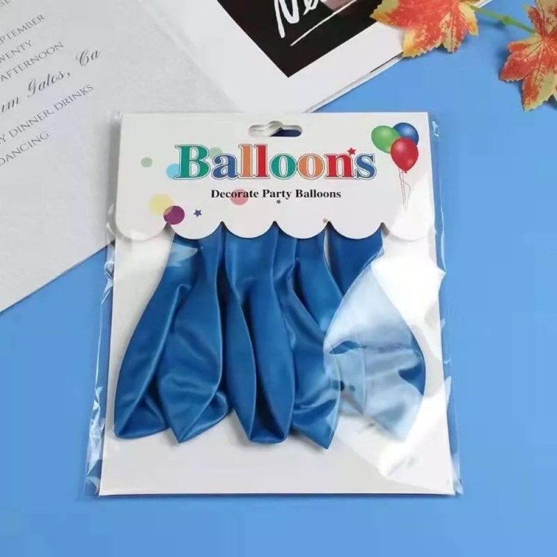 ⁦بلالين الحفلات واعياد الميلاد جودة ممتازة ( 10 بلالين ) لون ازرق⁩ - الصورة ⁦1⁩