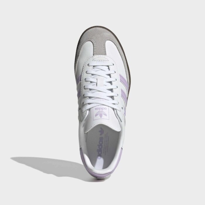 ⁦Adidas Womens' Samba OG Shoes - White⁩ - الصورة ⁦3⁩