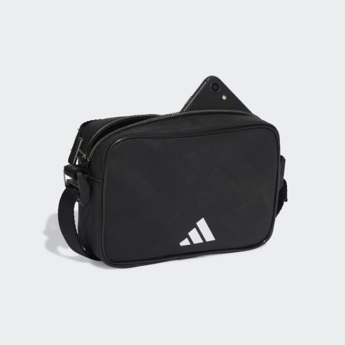⁦Adidas Unisex' Monogram Essentials Shoulder Bag- Black⁩ - الصورة ⁦4⁩
