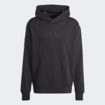 ⁦Adidas Mens' ALL SZN French Terry Hoodie - Black⁩ - الصورة ⁦2⁩