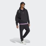 ⁦Adidas Mens' ALL SZN French Terry Hoodie - Black⁩ - الصورة ⁦6⁩