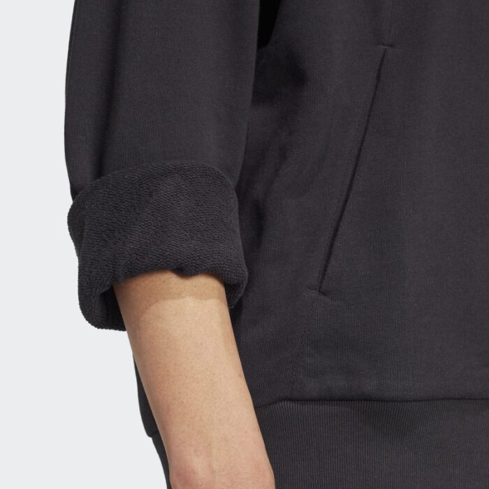 ⁦Adidas Mens' ALL SZN French Terry Hoodie - Black⁩ - الصورة ⁦8⁩