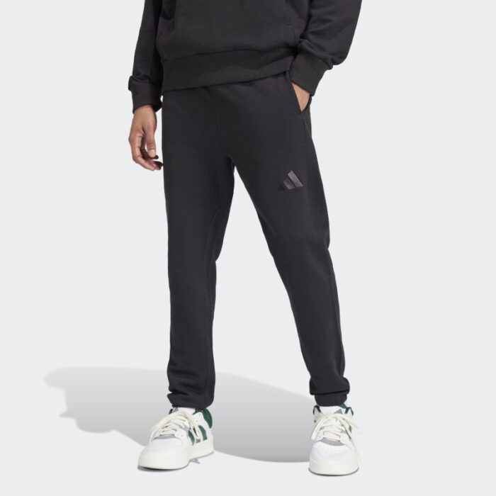 ⁦Adidas Mens' ALL SZN French Terry Regular Tapered Pants - Black⁩ - الصورة ⁦3⁩