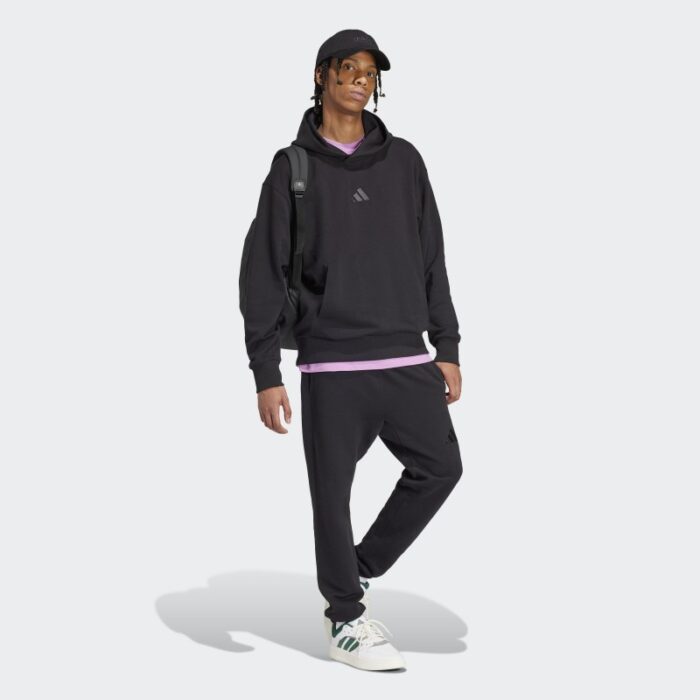 ⁦Adidas Mens' ALL SZN French Terry Regular Tapered Pants - Black⁩ - الصورة ⁦5⁩